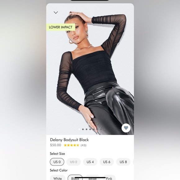 Princess Polly Delaney Bodysuit - Picture 2 of 2